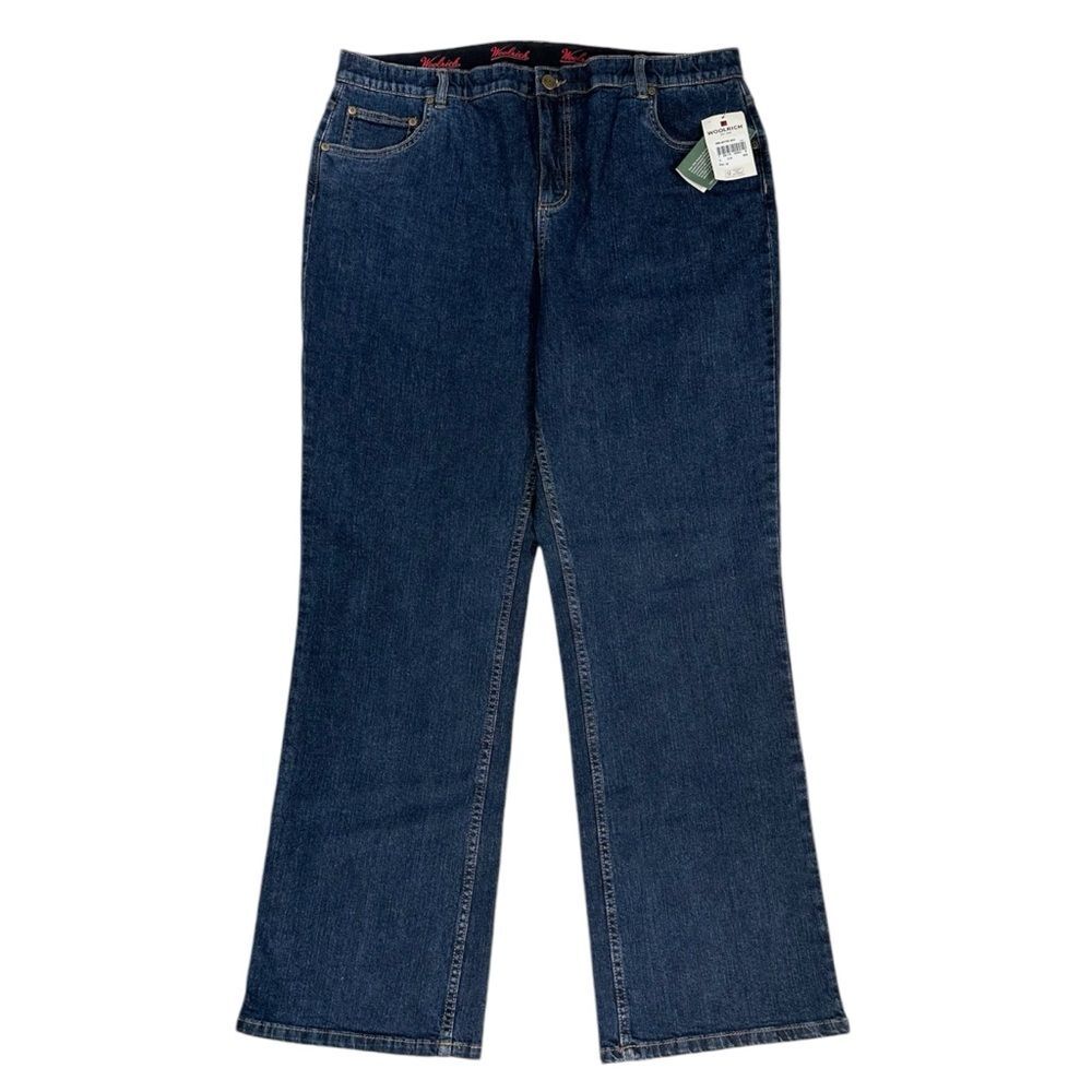 NWT Woolrich Womens 18 Bryton Reflex Stretch Tummy Control Panel Boot Cut Jeans